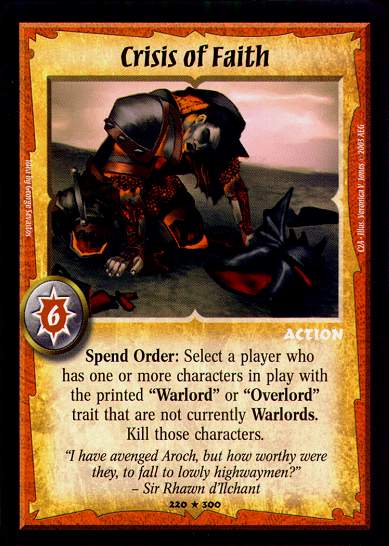Crisis of Faith - Foil